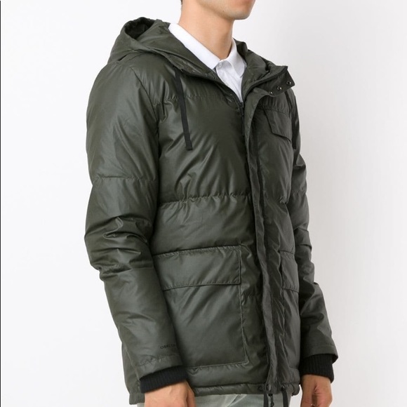 Osklen Men's Size P Small Jacket Coat Hooded Green SuperLightPuffer Oversized - Picture 2 of 13